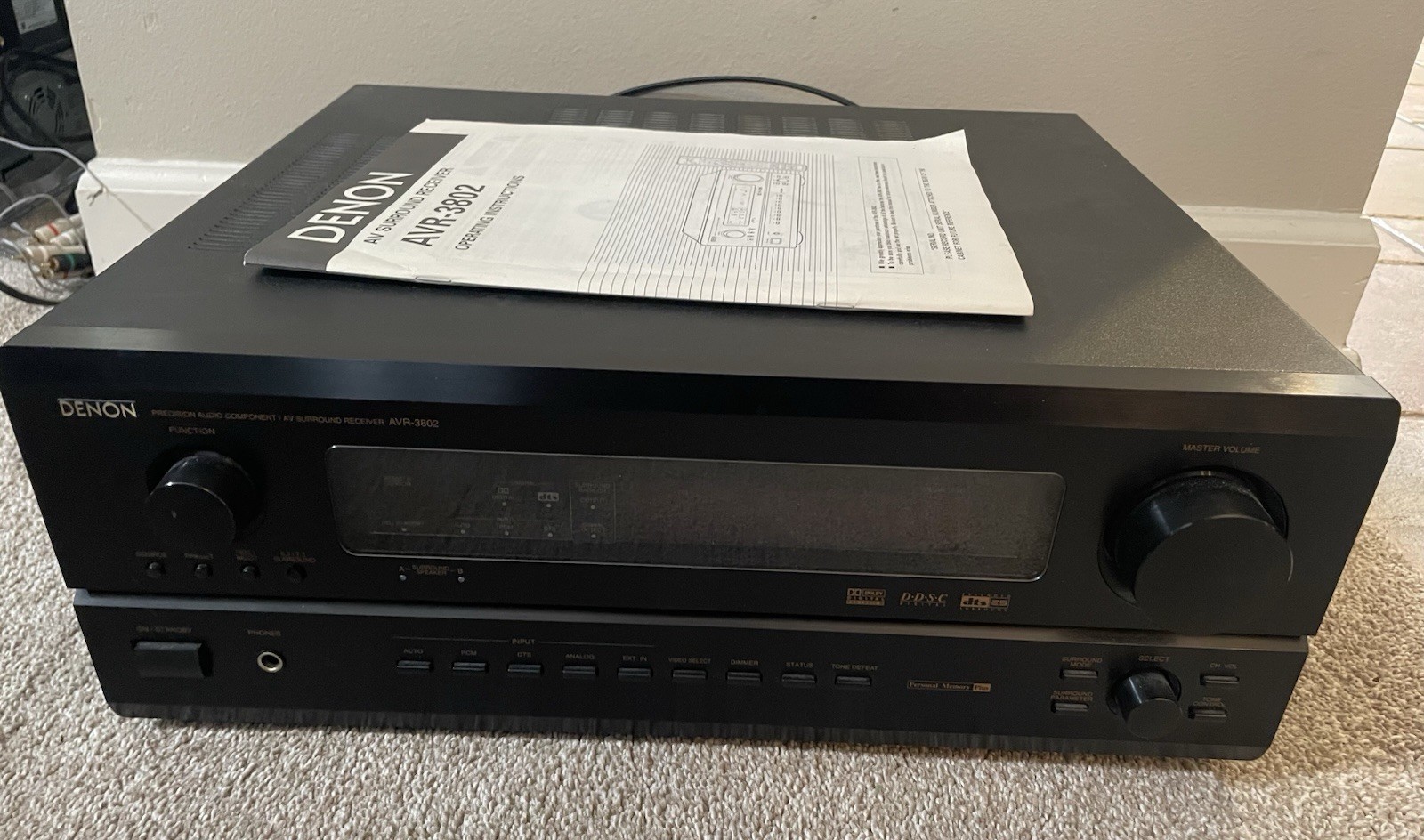 Denon AVR-3802 A/V 7.1 channel Home Stereo Receiver DTS-ES D