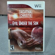 Agatha Christie Evil Under The Sun Nintendo Wii Game Good Complete CIB Mystery