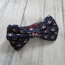 Vineyard Vines Boy's Clip-On Bow Tie, Whale Polka Dot Blue Santa