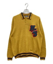 Hysteric Glamour ROUND LETTERS patch polo collar sweater yell