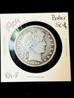 1904 Barber Half Dollar 90% silver key date vg-f!!!!!!