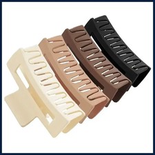 4Pcs/Set Women Girls Claw Clips Coffee Black Hair Claw Nonslip Crab Hairpins