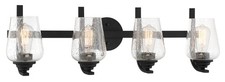 Minka Lavery 1924 Shyloh 4 Light 31"W Vantage Bathroom Vanity - Coal