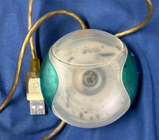 Vintage Apple USB Hockey Puck Mouse Green M48...