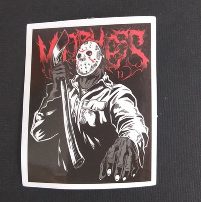 Voorhees Jason With Axe Horror Movie Sticker 2.5'' x 2'' (H)