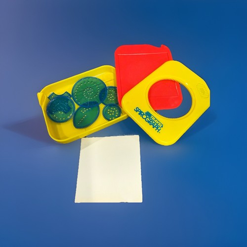 Travel SPIROGRAPH Art Activity by Kenner Toy 1988 With 6 Pieces (174)