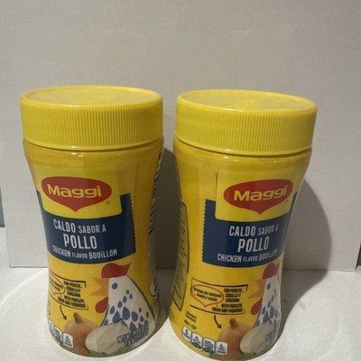 Maggi Chicken Flavored Bouillon Caldo Sabor a Pollo 7.9 oz Fast Shipping(2 Pack)