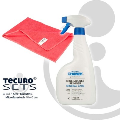 tecuro Mineralguss-Reiniger 750 ml - 30261 inkl. Mikrofasertuch
