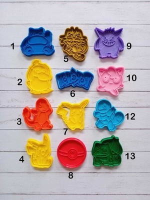 Pokemon Ausstechformen und Einsatz 8cm ca.
