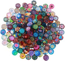 200Pcs Mixed Mosaic Tiles Glass Mosaic Tile Assortment for DIY Crafts Crystal Mo