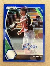 2021 Joe Mack Prizm Draft Picks Auto Blue /99 Rookie Auto Card #PDP31 Marlins . rookie card picture