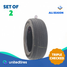 Set Of 2 Used 21560r16 Hankook Optimo H426 94t - 732 Set Of 2 Used 21560r16 Hankook Optimo H426 94t - 732