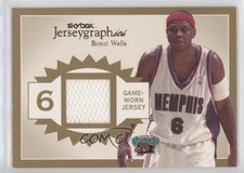 2003-04 Skybox Autographics Jerseygraphics Gold 17/50 Bonzi Wells #J-BW2 md3