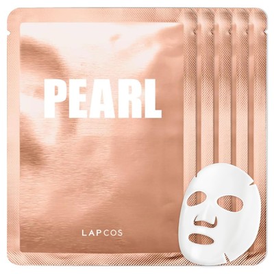 LAPCOS Pearl Sheet Mask, Daily Face Mask with Probiotics to Clarify Skin,... 