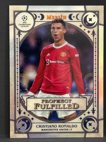 2021-22 Topps Merlin Collection Chrome Prophecy Fulfilled Cristiano Ronaldo