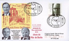 BERL99-M : 1999 - FDC Allemagne 'Cérémonie 10 ans Chute du Mur de Berlin'
