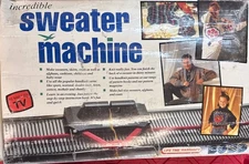 VTG BOND INCREDIBLE SWEATER MACHINE Knitting Skirts Coats Afghans W/ Row Counter