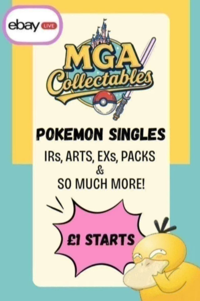 Pokemon Cards £1 Starts - Singles, Slabs, Packs & More!