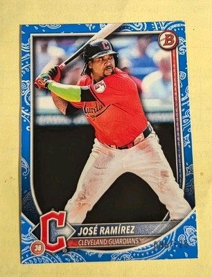 2025 Bowman Baseball Jose Ramirez /125 Blue Pattern
