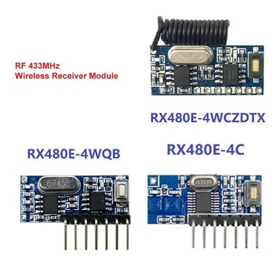 433MHz RF Receiver Learning Code Decoder Module 4 Channel Output Wireless