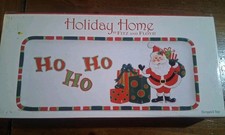 Fitz And Floyd Christmas Santa Presents Ho Ho Ho That's A Wrap Serving Tray