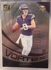 2024 Donruss JJ McCarthy Vortex RC Galactic Rookie #VOR-JMC  Minnesota Vikings