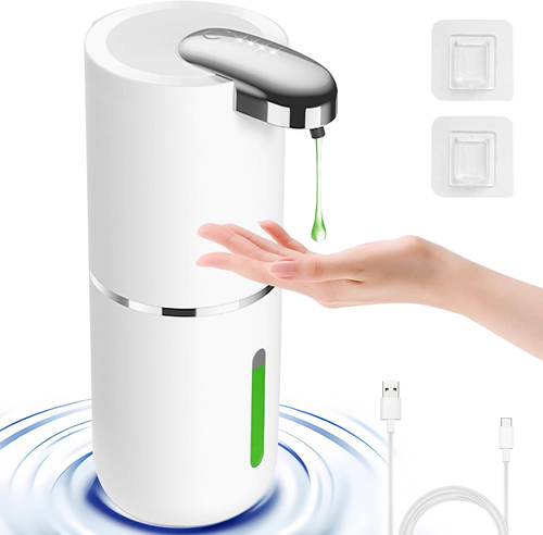 Dispenser Sapone Automatico Touchless, Pompa Mani Libere per Cucina Bagno - Foto 10 di 10