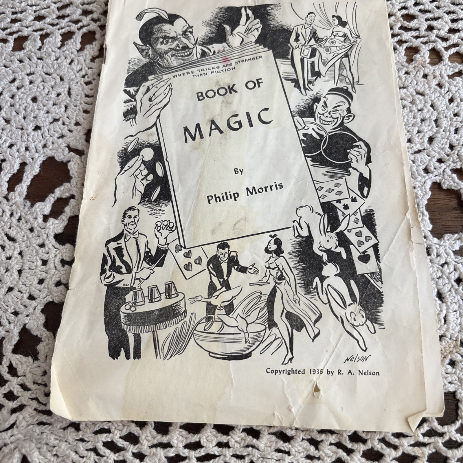 1936 Where Tricks Are Stranger Than Fiction Book Of Magic By Philip Morris