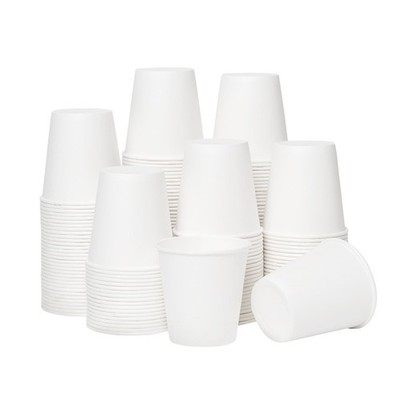 [100 Pack] 3 oz Bathroom Paper Cups, Disposable Paper Cups, Mouthwash Cups, P...
