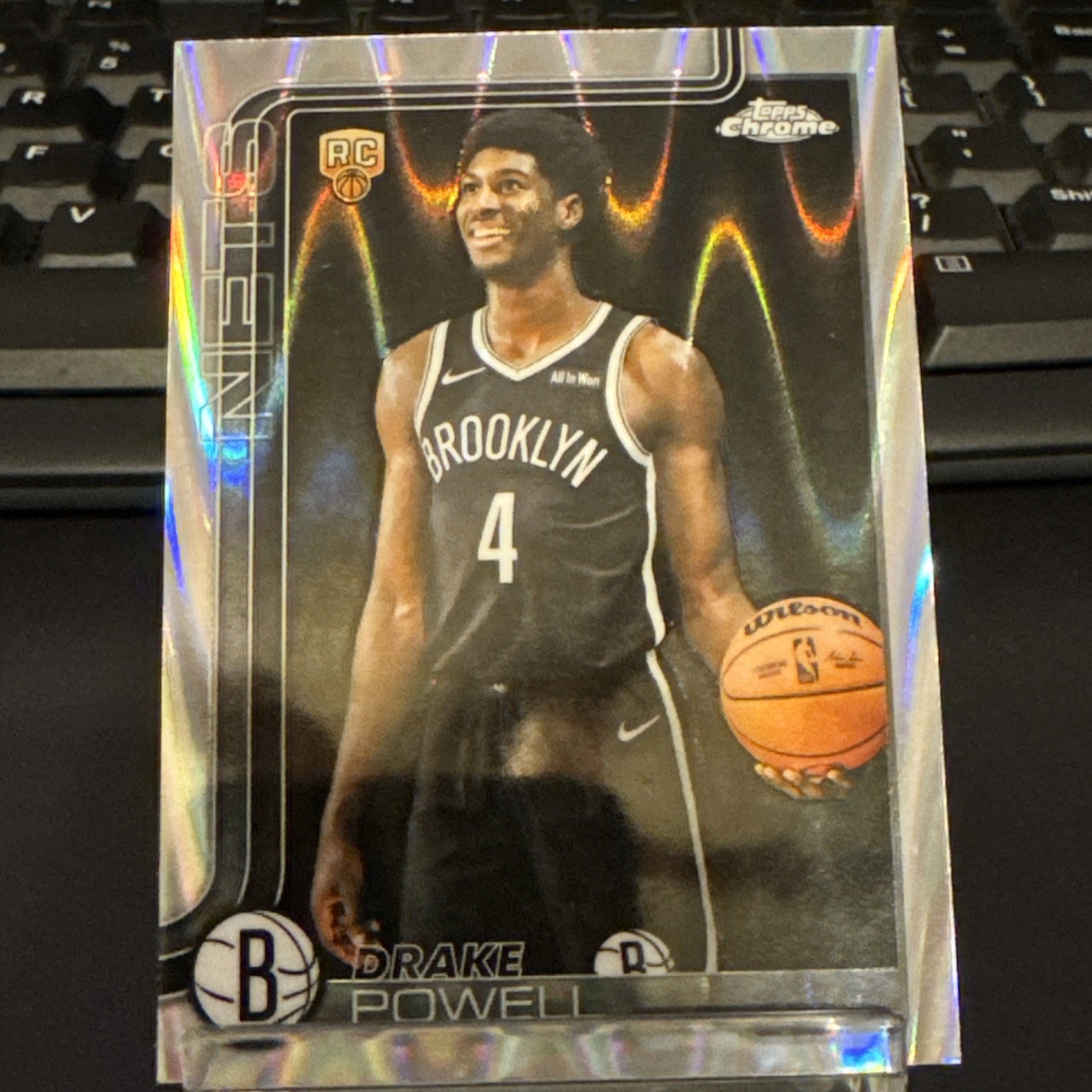 2025-26 Topps Chrome - Drake Powell #272 Raywave