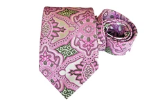 VERSE 9 MEN'S TIE PINK/FLORAL WIDTH: 3.7/8" LENGTH: 59"