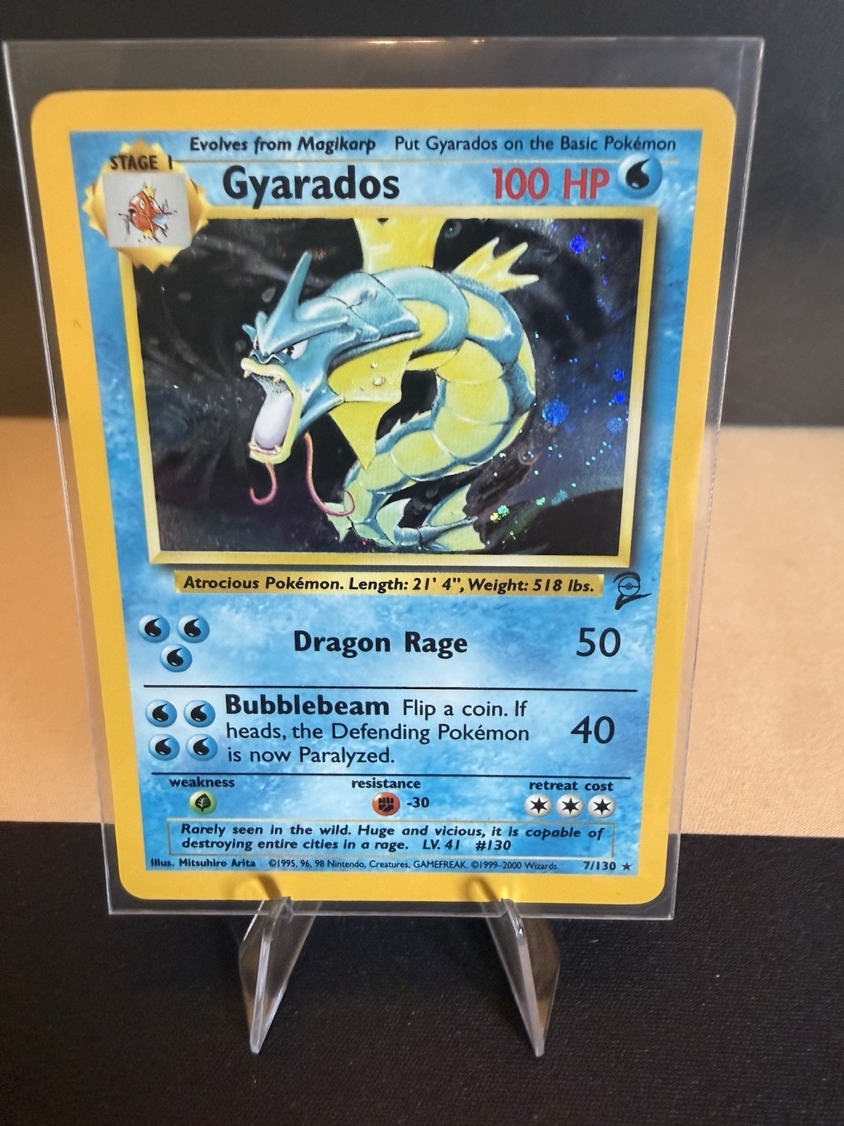 2002 POKEMON LEGENDARY COLLECTION #12 GYARADOS-HOLO