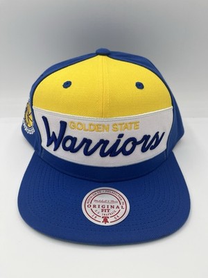 Mitchell & Ness Golden State Warriors Retro Sport Color Block Script Snapback