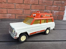 Tonka Jeep Rescue Ambulance - Good Vintage Original Model Pressed Steel