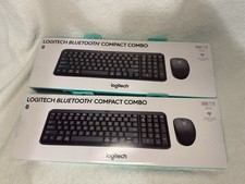 2pk - Logitech Bluetooth Compact Wireless Keyboard  Mouse Combo - mk250 - BLACK
