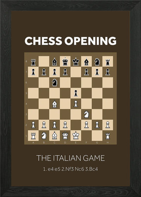 Das italienische Spiel gerahmtes Wandbild Poster Leinwanddruck Bild
