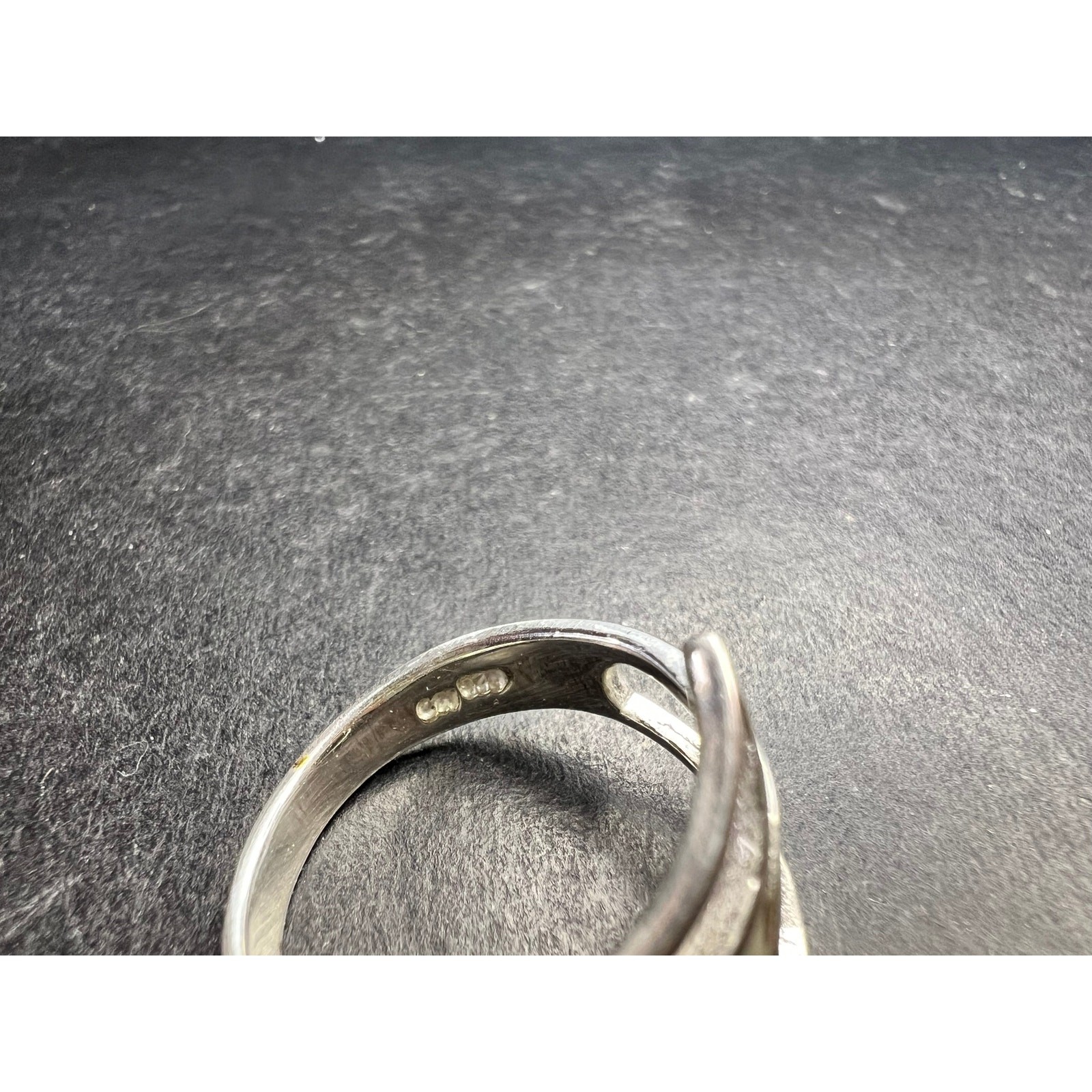 Sterling Silver Open Loop Modernist Ring Size 7.5 - image 5