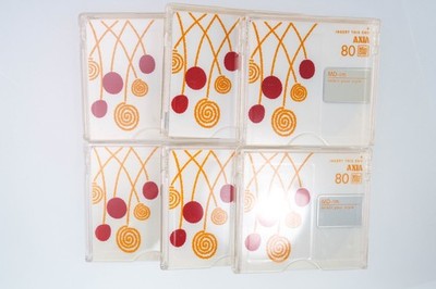 Axia  Select Your Style  MD-im Minidisc   6x Cherry graphic art 80 min [USED]