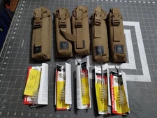 1 SureFire Industries Suppressor Pouch Coyote Brown SOCOM 7.62 + Brush & Paper 