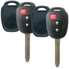 2 Keyless Entry Remote Key Fob Shell Case for Toyota Prius C V Rav4 HYQ12BDM 3b