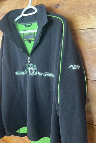 Vintage Arctic Cat Cats Pride Large Fleece Pullover Jacket Snowmobile USA - Picture 6 of 13
