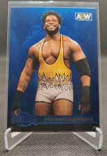 2022 Skybox AEW Metal Universe Blue Spectrum #114 Powerhouse Hobbs card