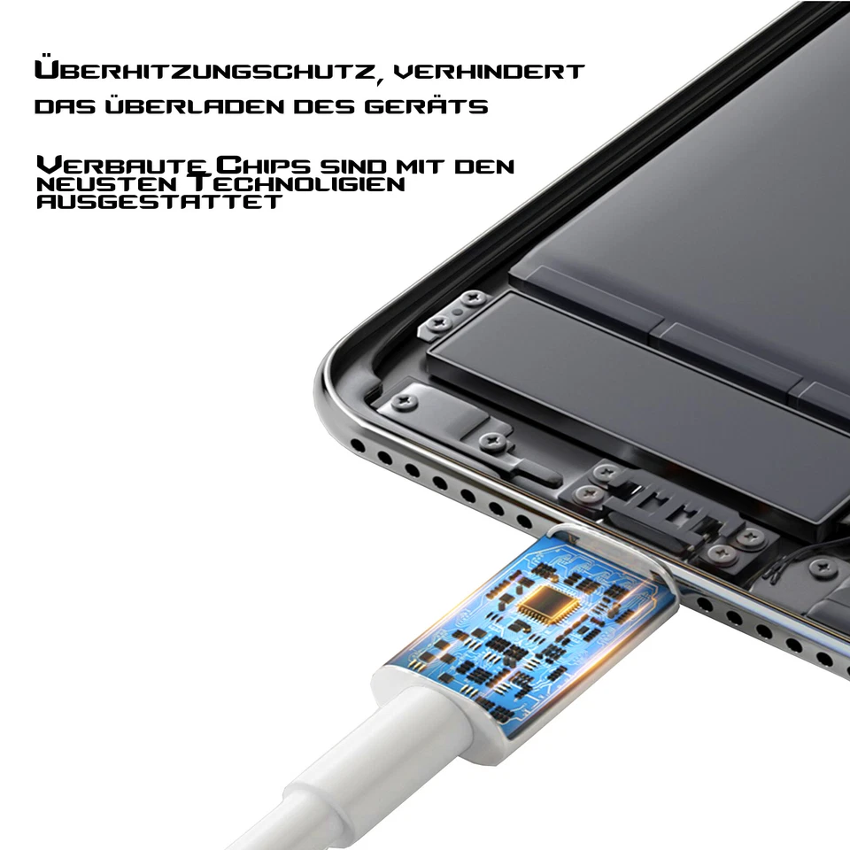 Schnellladegerät Ladekabel 25 Wfür iPhone 5 6 7 8 Xr 11 12 13 14 15 Plus Pro Max - Bild 4 von 4