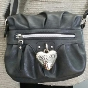dark grey cross body bag