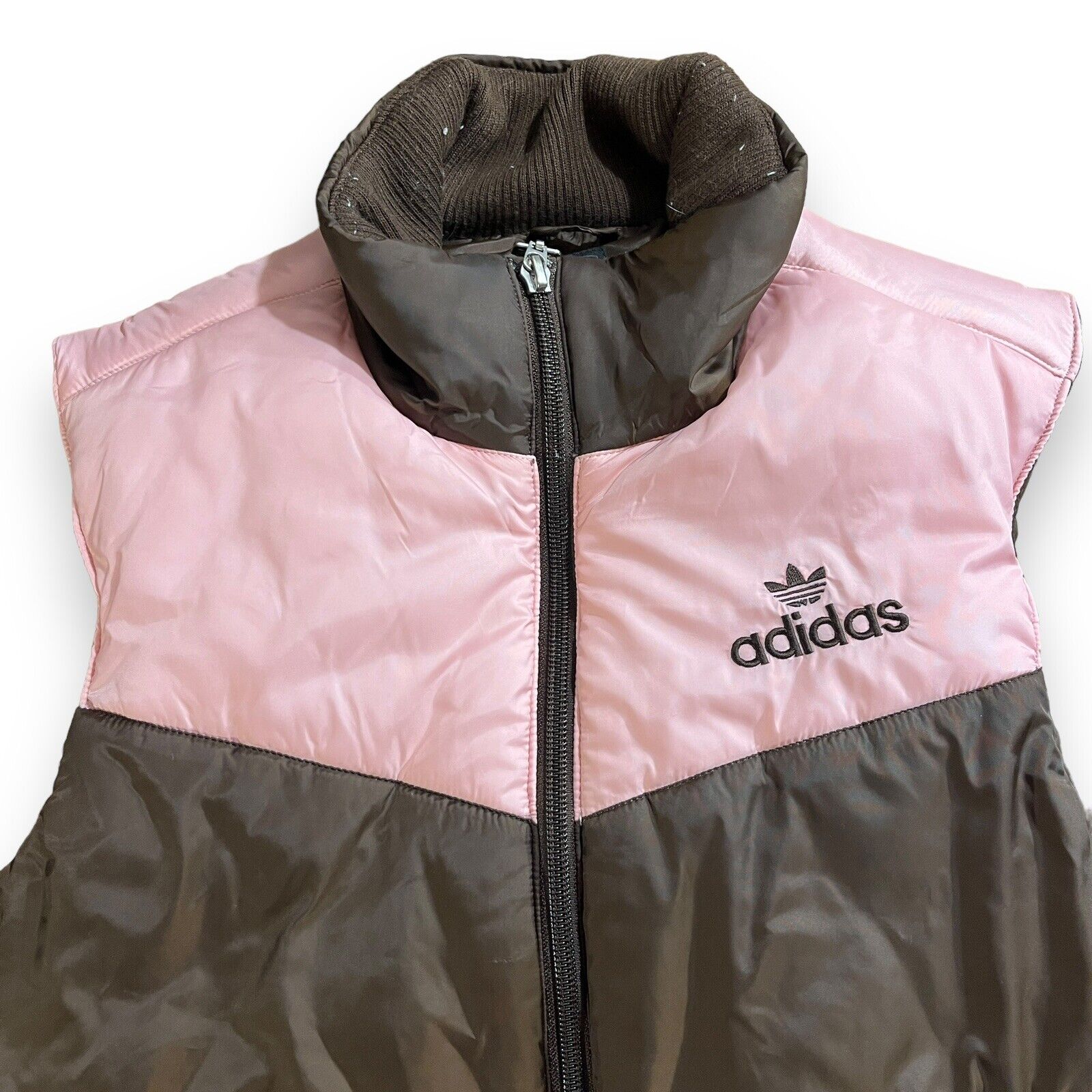 Adidas Vest - Womens S - Vintage Pink Zip Up - image 2