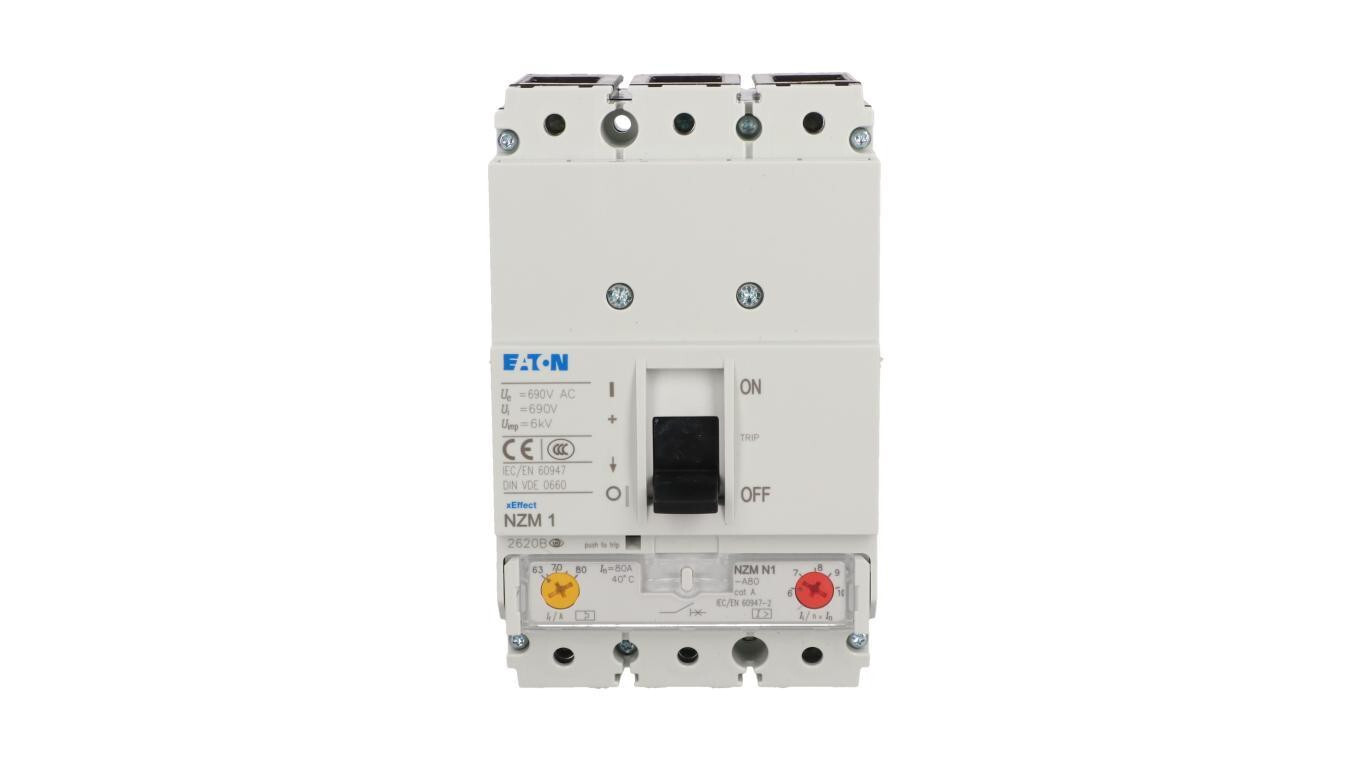 Circuit breaker 3P 80A 50kA NZMN1-A80 259084 /T2UK