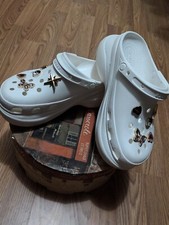 Crocs Classic Platform Clogs Size-6 Women's Sandal - Yellow 10001 