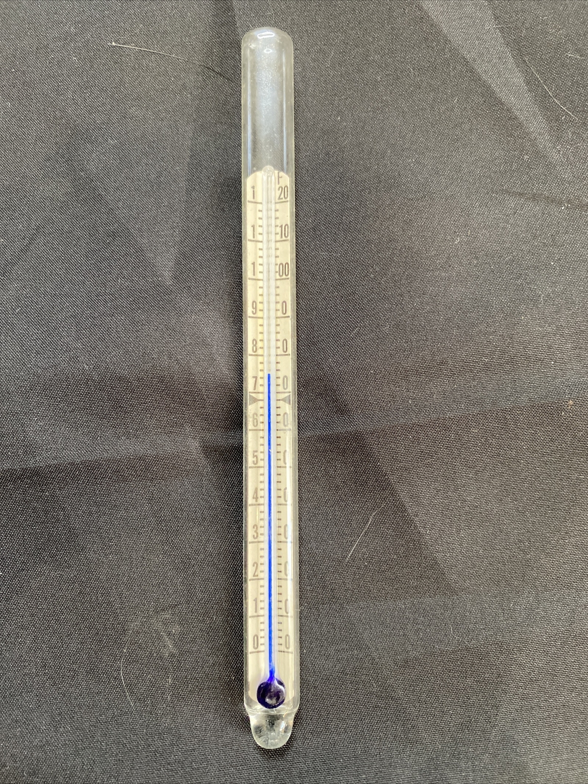 Vintage Ansco Glass Stirring Rod Thermometer Black & White Photography