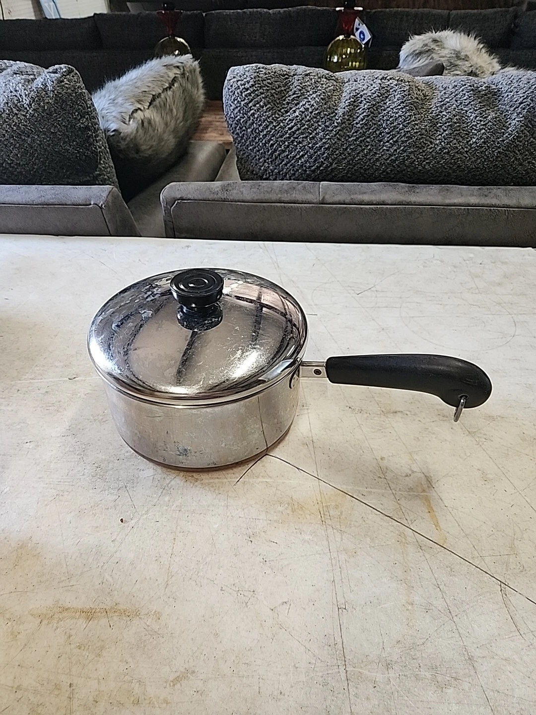 Revere Ware 2 Qt Copper Clad Stainless Steel Sauce Pan And Lid USA