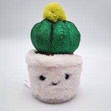 FAO Schwarz 7" Sparklers Plant Golden Ball Cactus Toy Plush